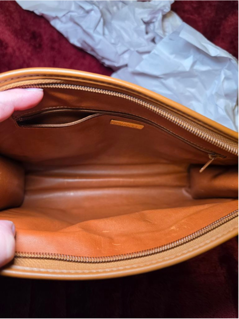 Nina Ricci Brown Monogram Clutch Bag w/ Authenticity Card - Picture 11 of 12